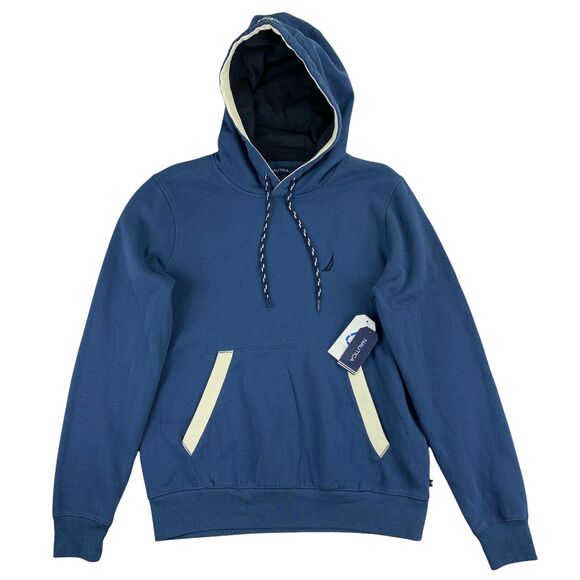 Nautica Mens J-Class Logo Pullover Hoodie Blue XS - Picture 1 of 4